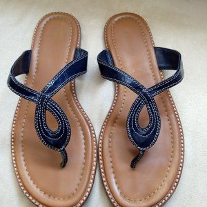 Ann Taylor Patent Leather Sandals 7